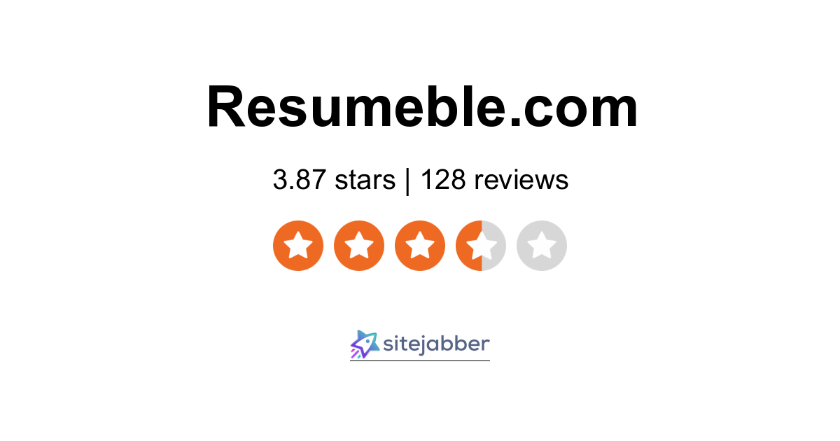 Resumeble Reviews - 128 Reviews of Resumeble.com | Sitejabber