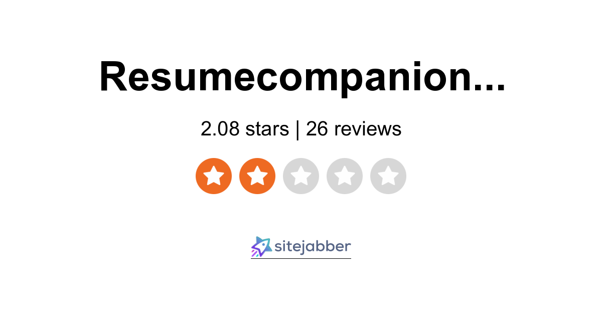 Resume Companion Reviews - 26 Reviews of Resumecompanion ...