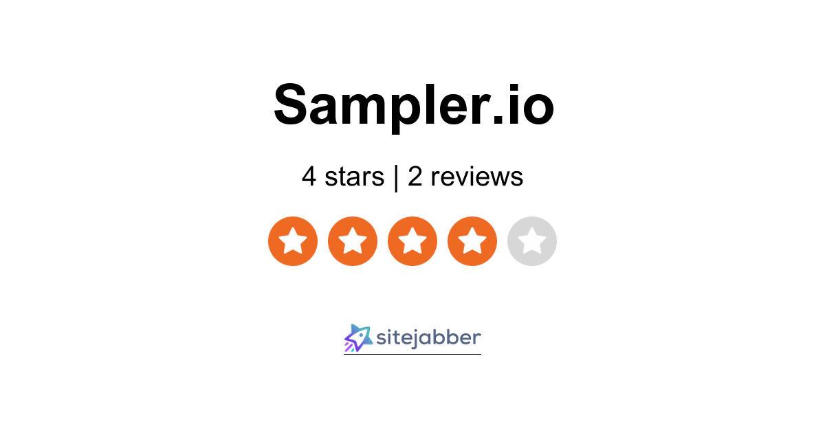 Sampler Reviews 3 Reviews of Sampler.io Sitejabber