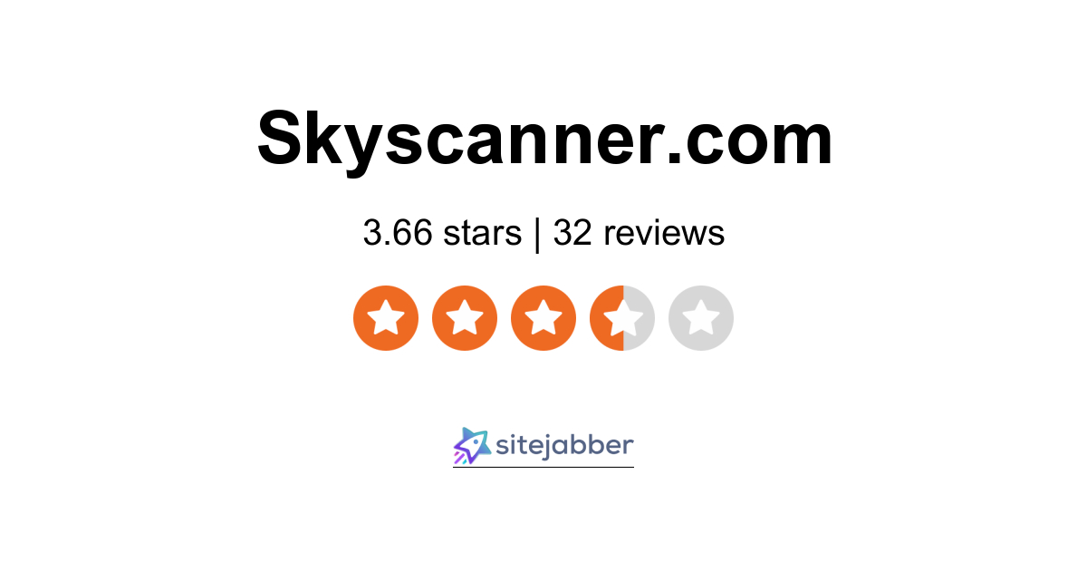 SkyScanner Reviews 32 Reviews of Sitejabber