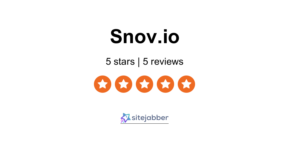 Snov.io Reviews - 4 Reviews of Snov.io | Sitejabber