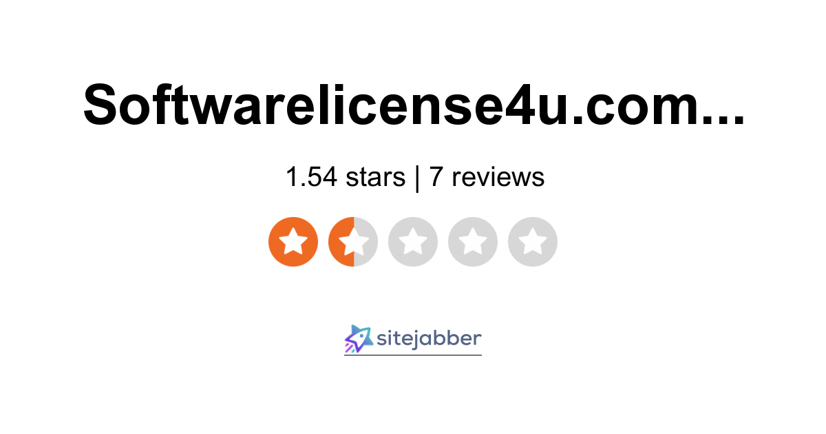 SoftwareLicense4U Reviews 7 Reviews of Sitejabber