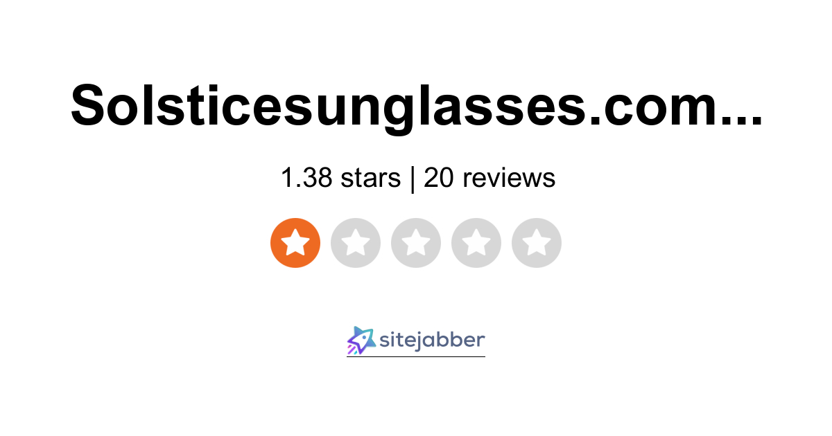 Solstice sunglasses review online