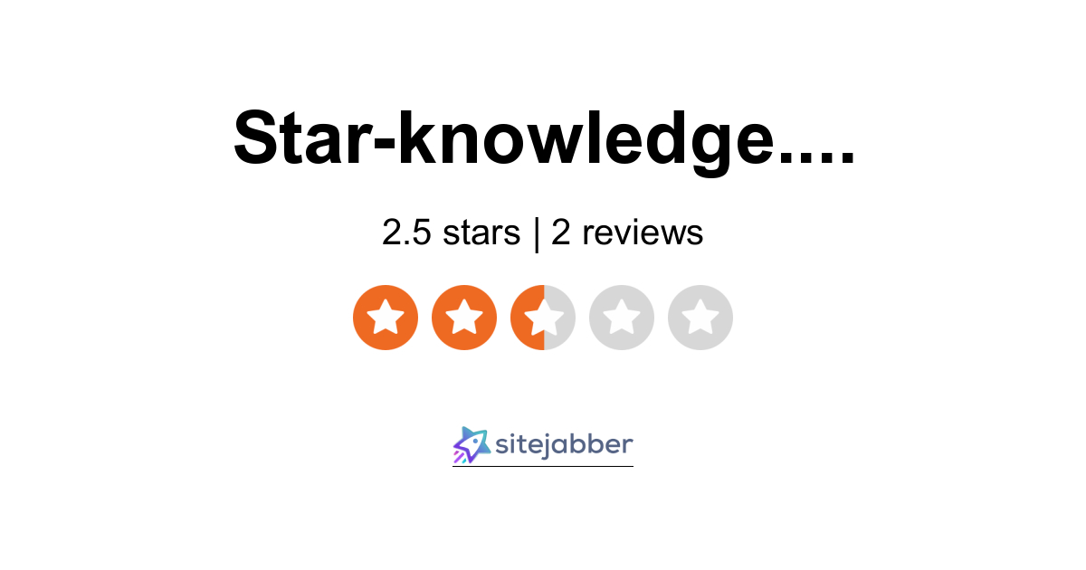 Star Knowledge Reviews 1 Review Of Star Sitejabber