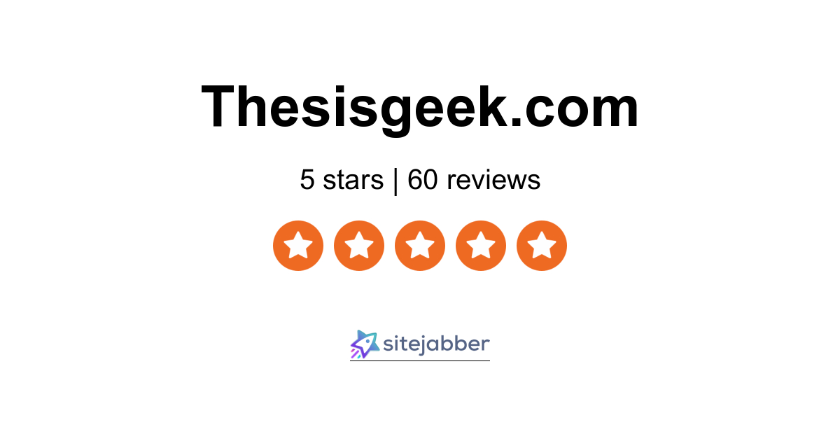 thesis geek reviews