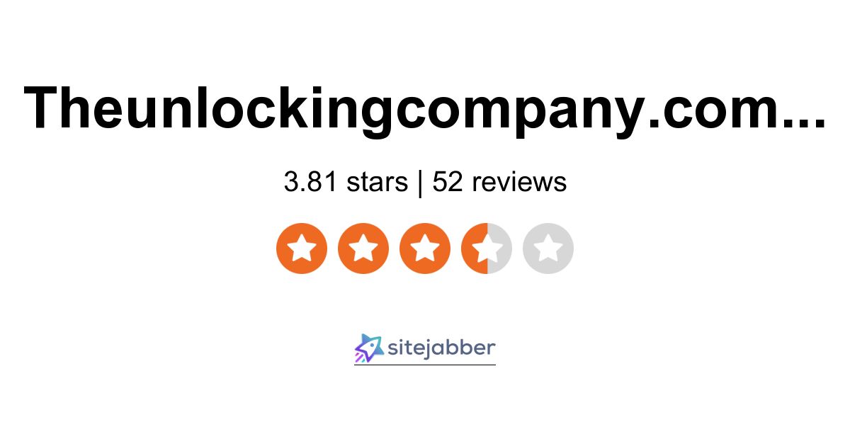 Theunlockingcompany Reviews 68 Reviews Of Theunlockingcompany Com Sitejabber