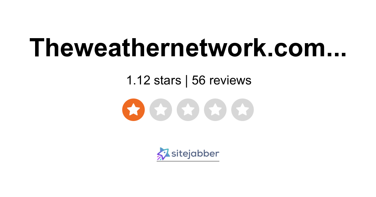 The Weather Network Reviews - 33 Reviews of Theweathernetwork.com | Sitejabber