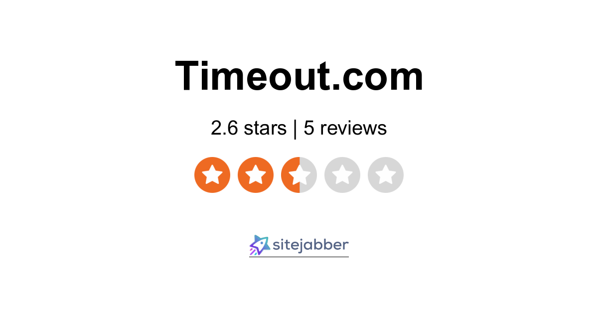 TimeOut Reviews - 5 Reviews of Timeout.com | Sitejabber