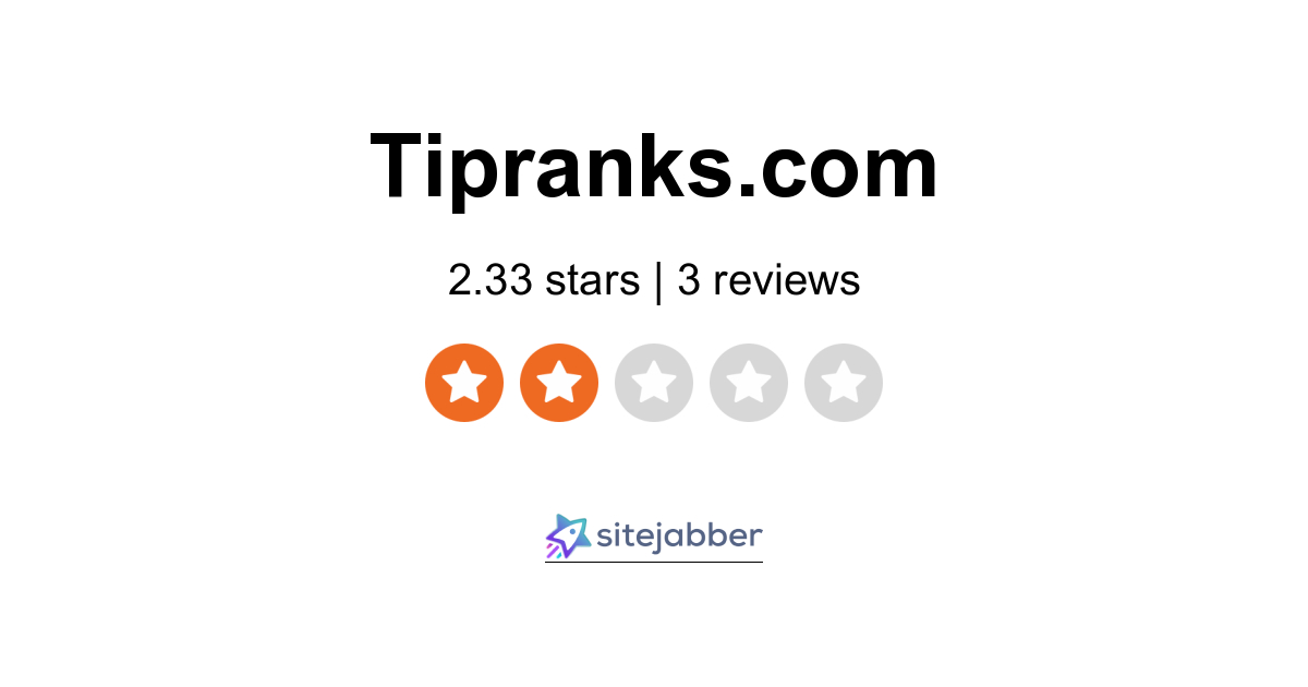 Tipranks Reviews - 3 Reviews Of Tipranks.com | Sitejabber