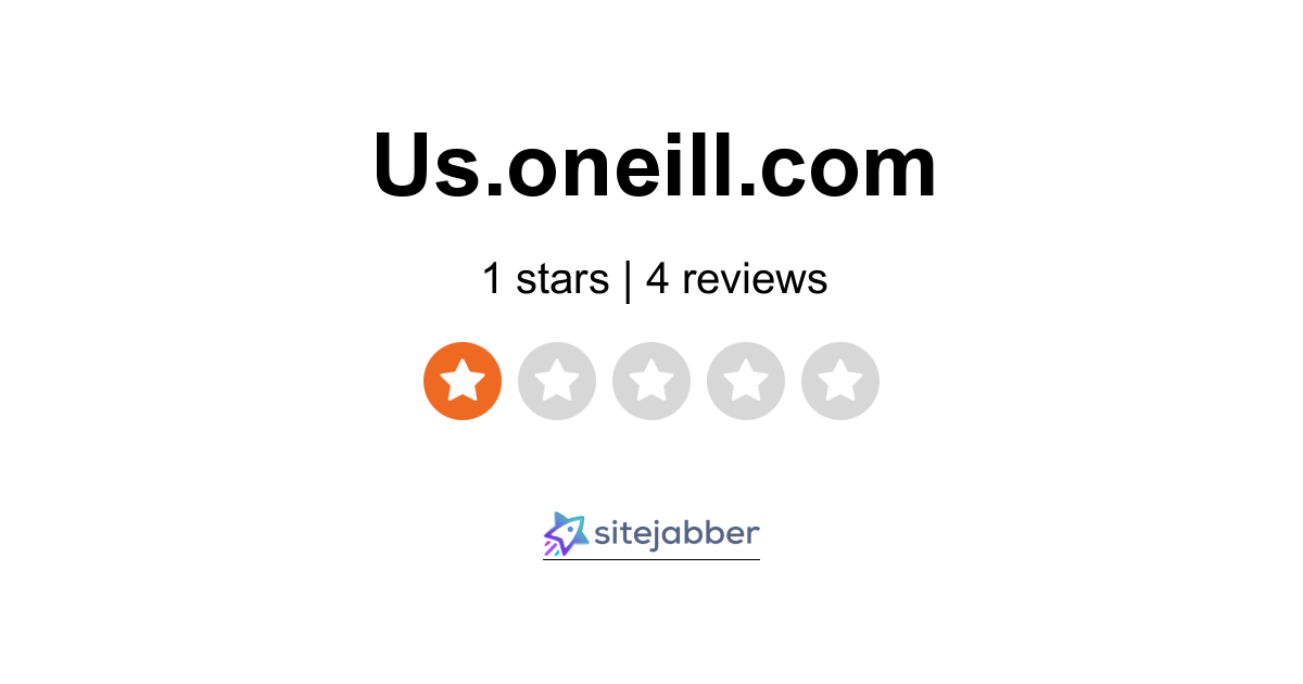 O'Neill Reviews - 4 Reviews of Us.oneill.com | Sitejabber