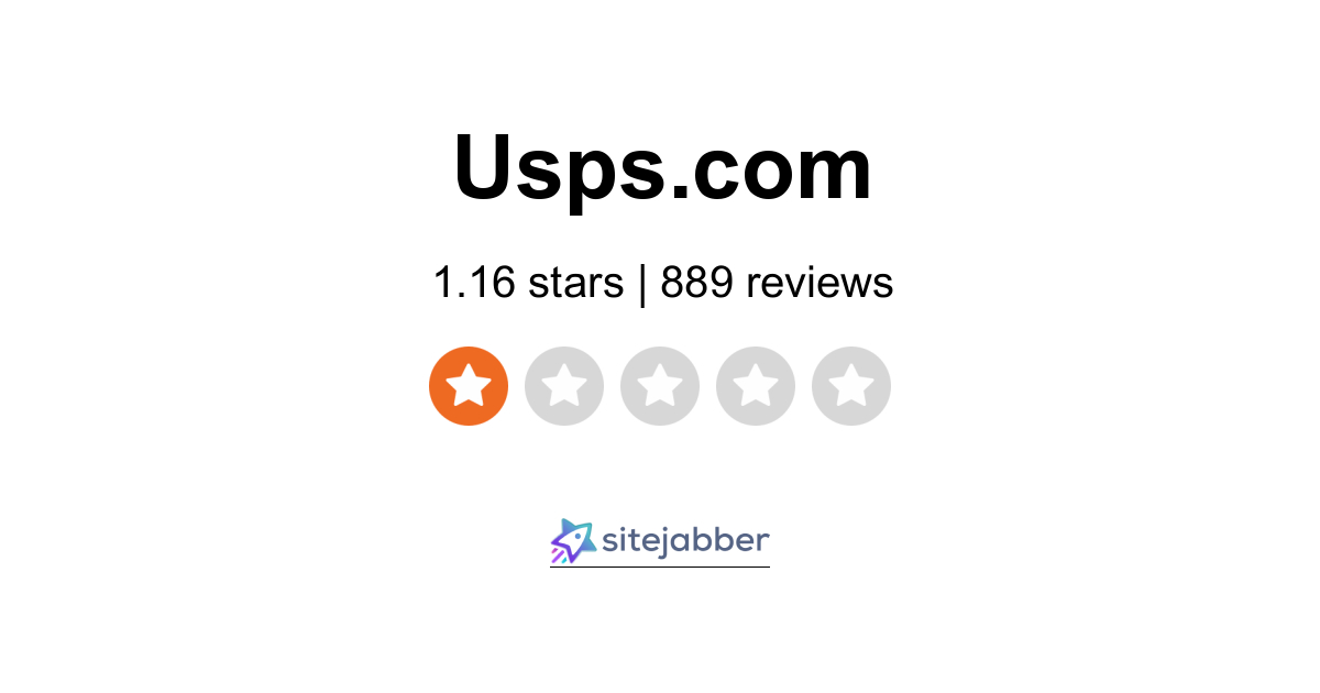 US Postal Service Reviews - 889 Reviews of Usps.com | Sitejabber