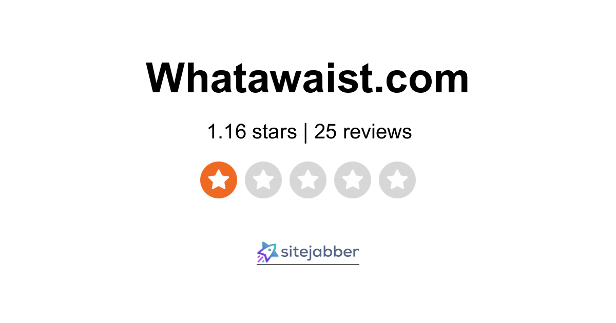 What A Waist Reviews - 25 Reviews of Whatawaist.com