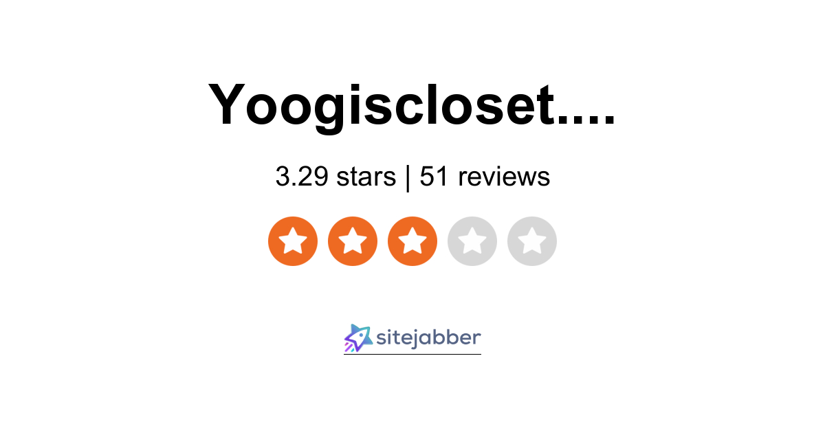 Yoogi's Closet Reviews  Read Customer Service Reviews of