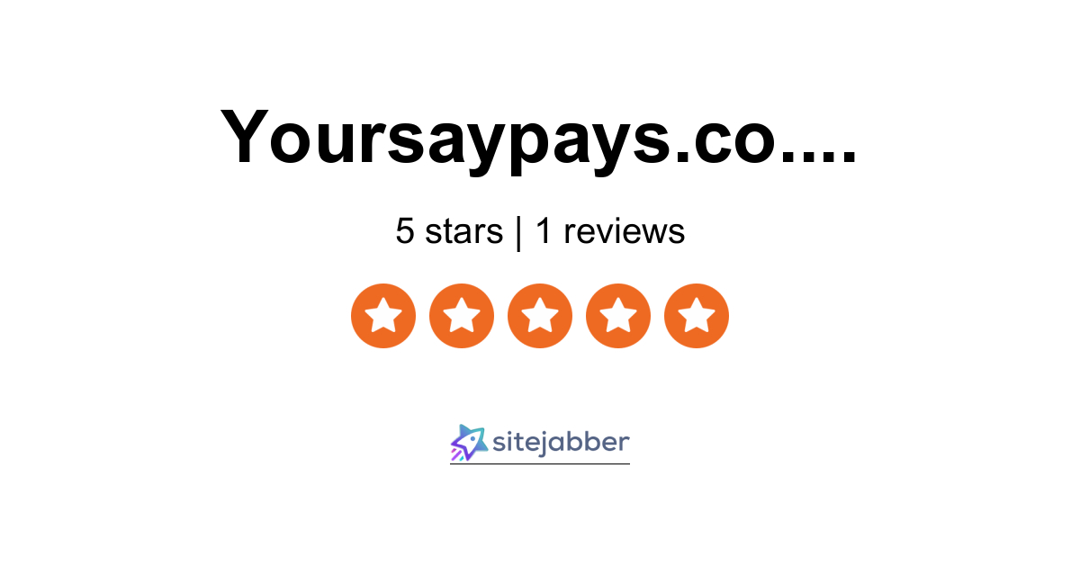 1 Review of Yoursaypays.co.uk | Sitejabber